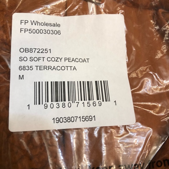 Free People Soft Faux Shearling Warm Tendy Coat M - Picture 13 of 15